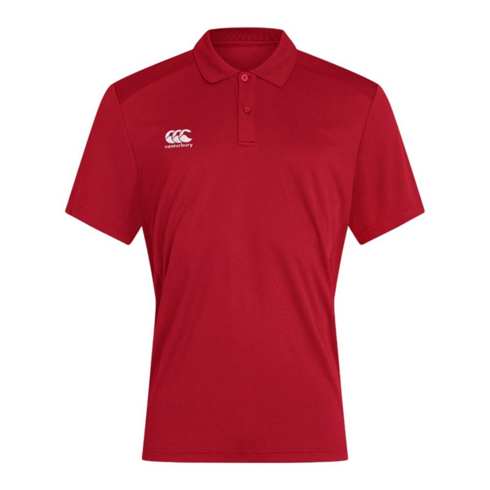 Canterbury Mens Club Dry Polo Shirt / Flag Red